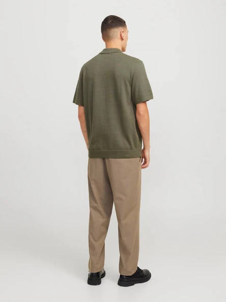 JPRBLAMILANO SPRING KNIT POLO SS SN Tea Leaf Tea Leaf M - 4