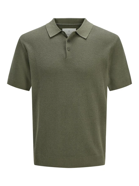 JPRCCCOOPER KNIT POLO SS SN Tea Leaf Tea Leaf L - 2