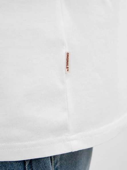 JORALMERIA BRANDING TEE SS CREW NECK Bright White Bright White XL - 5