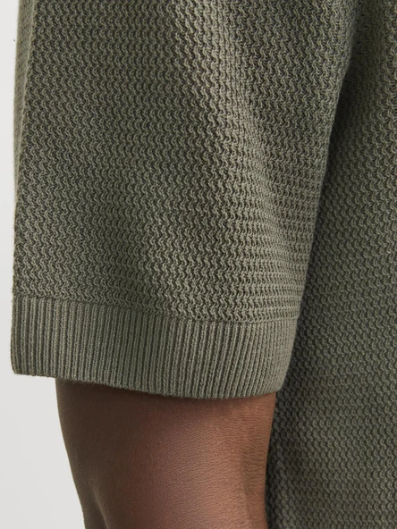 JPRCCCOOPER KNIT POLO SS SN Tea Leaf Tea Leaf L - 8