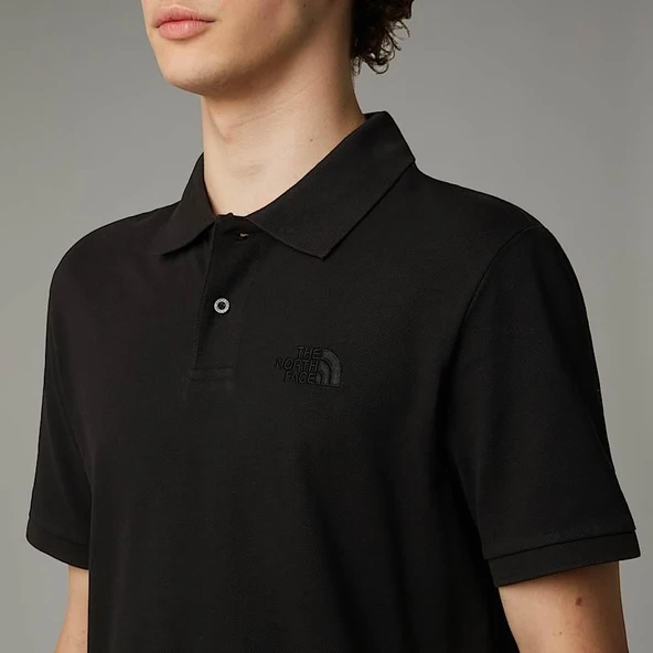 M ESSENTIAL REGULAR POLO Black Black S - Resim 4