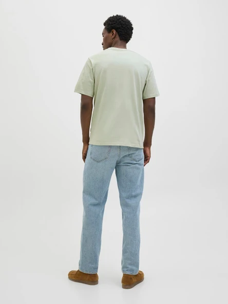 JORALMERIA BRANDING TEE SS CREW NECK Celadon Tint Celadon Tint L - Resim 5