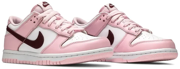 Nike Dunk Low Pink Foam Red White (GS) Spor Ayakkabı - 8