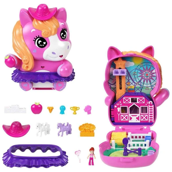 Polly Pocket ve Maceraları Kompakt Oyun Seti Midlli JFG56-JCR39