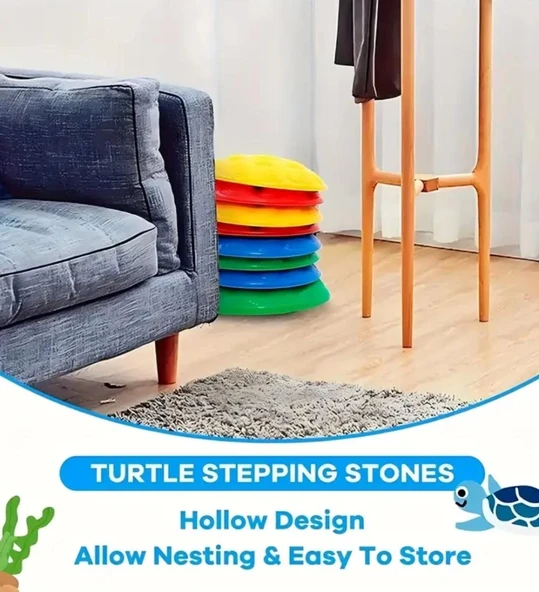 Çocuk Yarım Küre denge Ve Koordinasyon Adası 6 Lı Set - 2