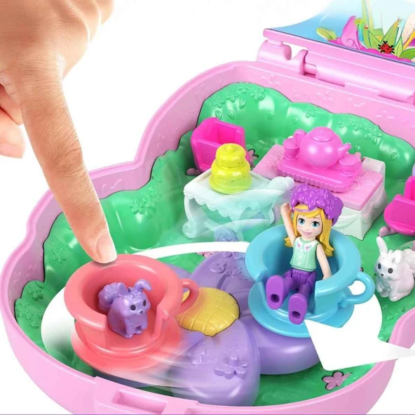 Polly Pocket ve Maceraları Kompakt Oyun Seti Tavşan JFG56-JCR40 - 5