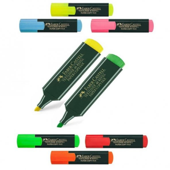 Fosforlu Kalem Sarı Yeşil İşaret Kalem 1548 Texliner Tüm Renkler 2 Adet