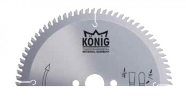 König 300*3,2*30 z 96 TRF Dişli Elmas Uçlu Hassas Kesim Daire Testere - 3