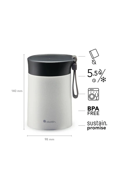 Stanley Bistro Thermavac™ Stainless Steel Food Jar 0.4l Stone Grey - 5