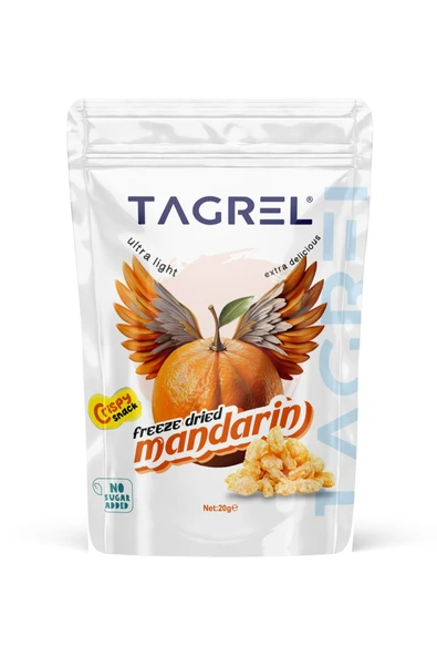 Mandalin Kurusu 20gr. Sağlıklı Atıştırmalık Dondurularak Kurutulmuş - Freeze Dried Mandarin