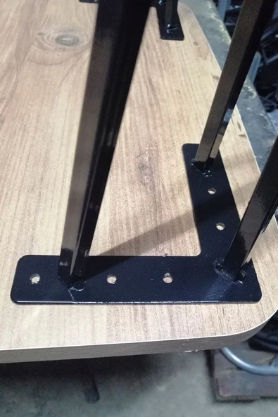 Metal Boru Ayak Kütük Masa Dresuar Kaşıklık Kitaplık Orta Sehpa Zigon Ayağı 40 Cm (1 Adet) - Resim 3