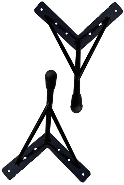 Dolu Demir Ayak Kütük Masa Sandık Kaşıklık Kitaplık Konsol Berjer Koltuk Ayağı 13cm (2 Adet) - 3