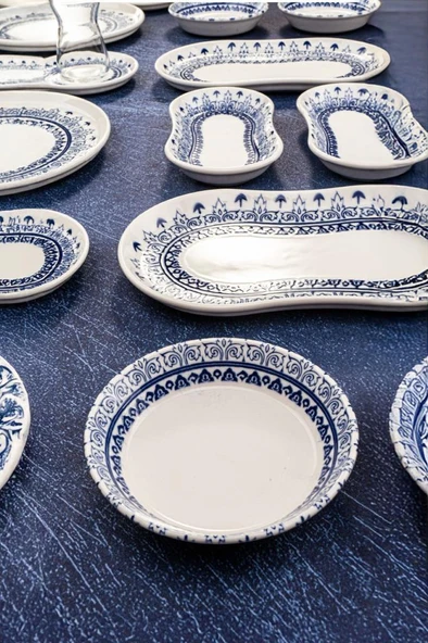 Bambum Lara - 26 Parça Porselen Kahvaltı Takımı Maku - 3