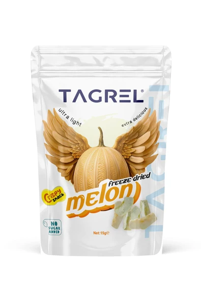 Kavun Kurusu 15gr. Sağlıklı Atıştırmalık Meyve Cipsi Dondurularak Kurutulmuş - Freeze Dried Melon