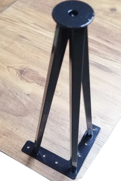 Metal Boru Ayak Kütük Masa Dresuar Kaşıklık Kitaplık Orta Sehpa Zigon Ayağı 40 Cm (2 Adet) - Resim 2
