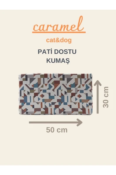Taht Kedi Köpek Yatağı Ergonomik 30*50 Cm Yıkanabilir Duck Kumaş Minderi Ile Beraber - 3