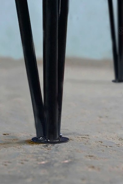 Metal Profil Boru Ayak Kütük Yemek Çalışma Masası Dresuar Ayağı 73 Cm (1 Adet) - Resim 3