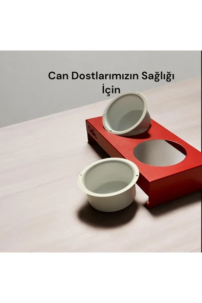 Mama Kabı Çelik Kase Kedi Köpek Mama Kabı 2'li Odlin 1 Litre Hacim - 3
