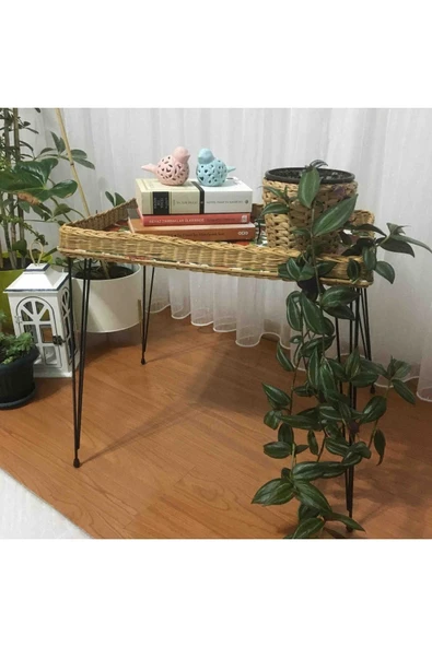 Metal Firkete Ayak 50 Cm 4'lü Set Kaşıklık Orta Sehpa Zigon Kütük Ayak - 3