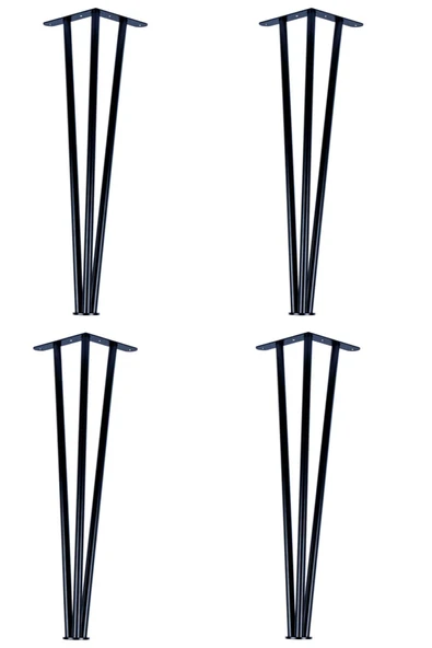 Metal Profil Boru Ayak Kütük Yemek Çalışma Masası Dresuar Ayağı 73 Cm (4 Adet) - Resim 3