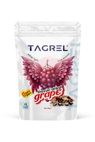 Üzüm Kurusu 30gr. Sağlıklı Atıştırmalık Meyve Cipsi Dondurularak Kurutulmuş - Freeze Dried Grape