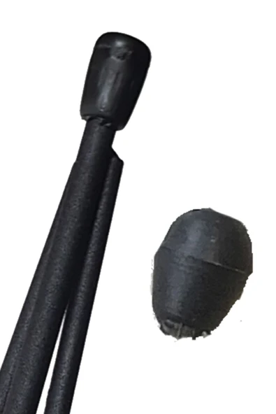 Metal Firkete Ayak Tapası Siyah Plastik Pabuç 12 Adet - 3