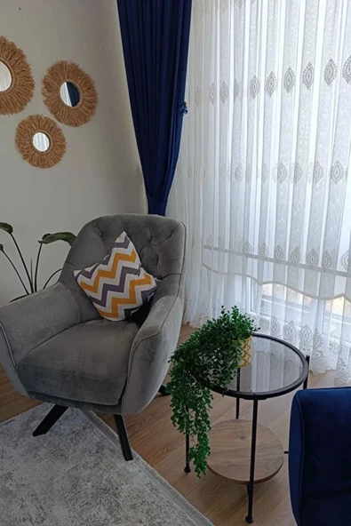 Nordic Yan Sehpa Temperli Cam 40 cm Demonte Çizilmez Kırılmaz Metal Çerçeve Raflı Minimalist Sehpa A - Resim 2