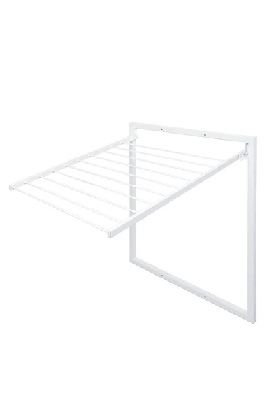 Duvara Monte Katlanabilir Ergonomik Çamaşır Havlu Kurutma Askılık 11 Paslanmaz Çelik Çubuk 70x60 cm - 3