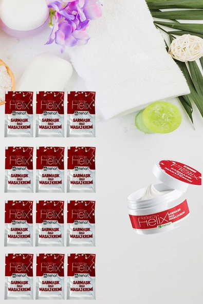 12'li Paket Masaj Kremi Hedera Helix Sarmaşık Okaliptus Karabaş Özlü Yatıştırıcı Cep Boy Saşe 3ml - 2