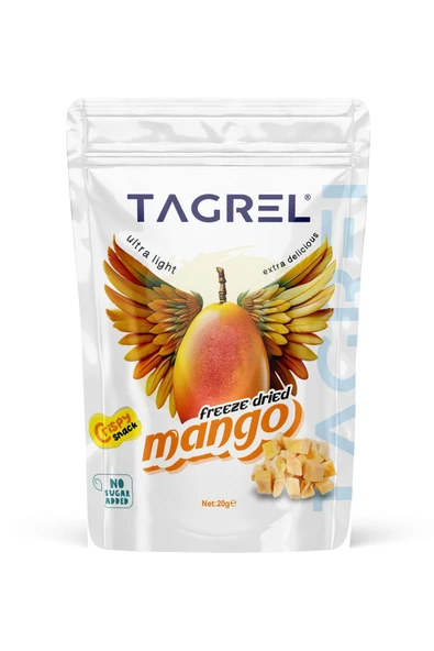 Mango Kurusu 20gr. Sağlıklı Atıştırmalık Meyve Cipsi Dondurularak Kurutulmuş - Freeze Dried Mango