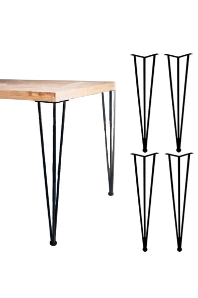 Metal Profil Boru Ayak Kütük Yemek Çalışma Masası Dresuar Ayağı 73 Cm (4 Adet) ürün görseli