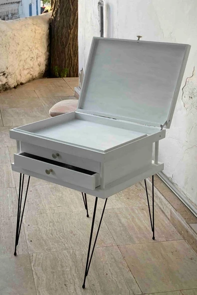 50 Cm Metal Firkete Ayak Masa Orta Sehpa Zigon Kütük Kaşıklık Sandık Siyah Dıy (1 ADET AYAK) - Resim 2