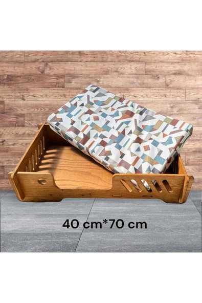 Köpek Yatağı 42*72 Cm Bilboa Rahat Ve Yıkanabilir Minder Yatak Dahil - 2