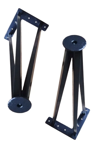 Metal Boru Ayak Kütük Masa Dresuar Kaşıklık Kitaplık Orta Sehpa Zigon Ayağı 40 Cm (2 Adet) ürün görseli