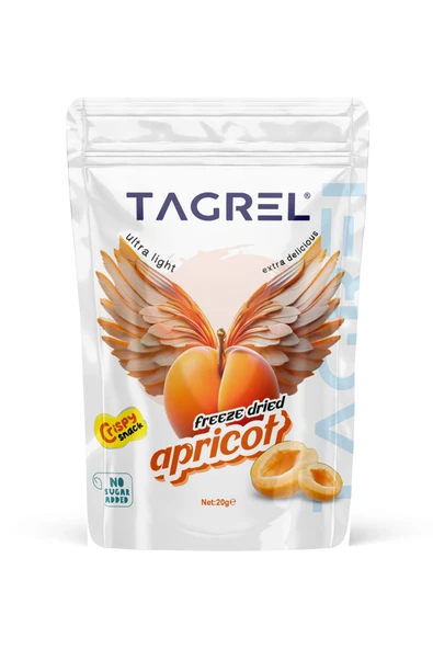 Kayısı Kurusu 20gr. Sağlıklı Atıştırmalık Meyve Cipsi Dondurularak Kurutulmuş - Freeze Dried Apricot