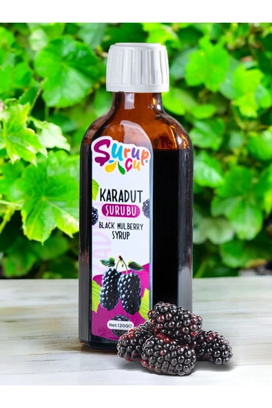 Karadut Şurubu 120g | Ağız Yaraları İçin & Vitamin Desteği Karadut Özü Ekstratı Black Mulberry Syrup - 2