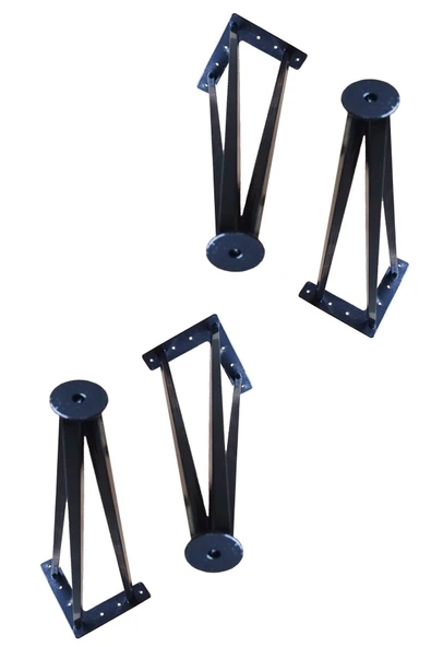 Metal Boru Ayak Kütük Masa Dresuar Orta Sehpa Zigon Ayağı 40 Cm (4 Adet)