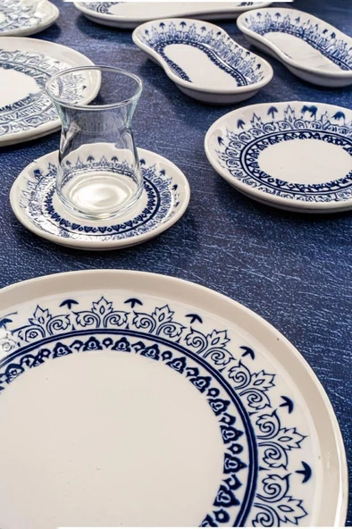 Bambum Lara - 26 Parça Porselen Kahvaltı Takımı Maku - 2