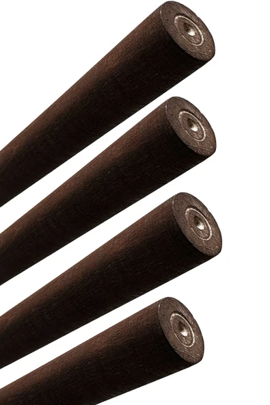 4 Adet 40cm Ceviz Vernikli Konik Ahşap Masa Ayağı Açılı Aparat ve Montaj Vidası Dahil  Kayın Ağacı - Resim 3