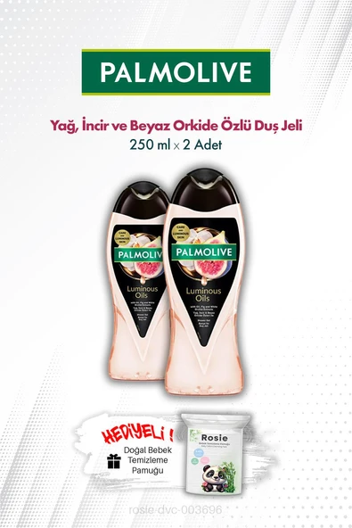 Palmolive Duş Jeli Luminous Oils İncir ve Beyaz Orkide Özlü 250 ML X2 ve ROSIE ürün görseli