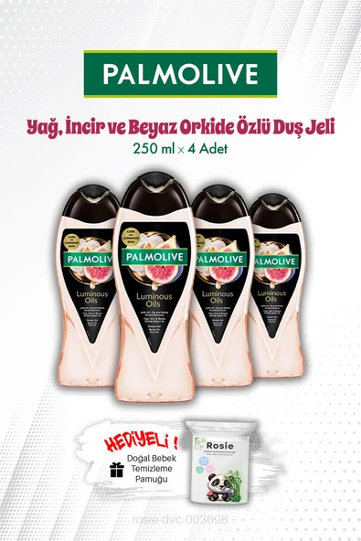 250 ML Palmolive Luminous Oils İncir ve Beyaz Orkide Özlü X 4 Duş Jeli ve ROSIE ürün görseli