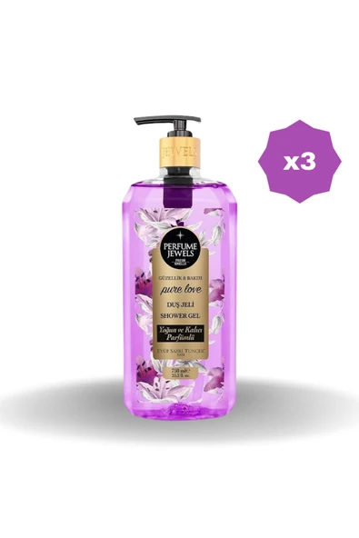 Eyüp Sabri Tuncer Pure Love Duş Jeli Pet Şişe 750 ML - (3 ADET) - 1
