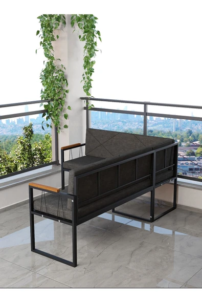 Src , Köşe Takımı, Mutfak, Balkon Köşe Takımı, Mutfak Masası Takımı - Antrasit - 3