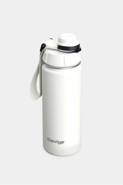 Stevig 1 Hand Leak-Proof Sızdırmaz Çelik Termos 500 Ml Star Whıte ST-220 - 3