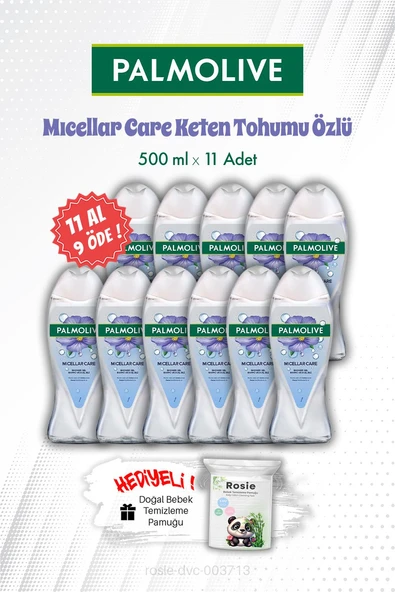 Mıcellar Care Keten Tohumu Özlü 500 ML Duş Jeli 11 AL 9 ÖDE ve ROSIE