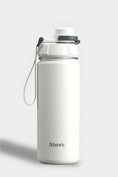 Stevig 1 Hand Leak-Proof Sızdırmaz Çelik Termos 500 Ml Star Whıte ST-220