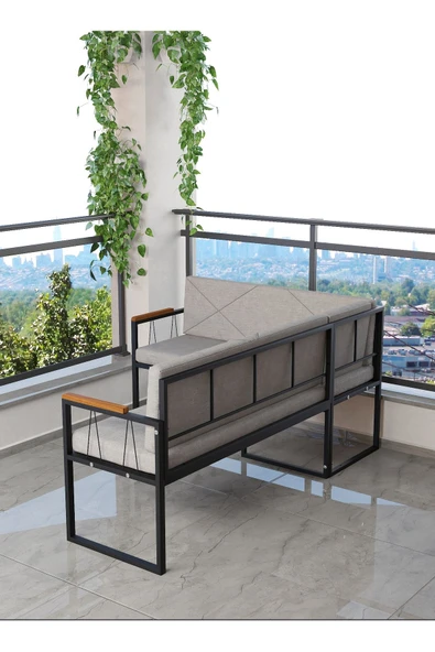 Src , Köşe Takımı, Mutfak, Balkon Köşe Takımı, Mutfak Masası Takımı - Açık Gri - 3