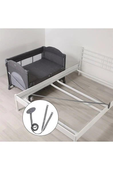 Yoyko Exclusive Comfort 8 In 1 Anne Yanı Park Yatak Oyun Parkı 70x110 - Gri - 6