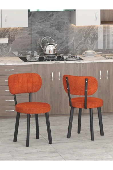 Azra Mutfak, Salon, Cafe Sandalyesi 1 Adet - Kiremit