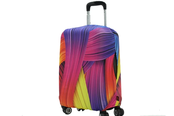 (My#06 Gökkuşağı) VALİZ İÇİN KILIF - 5